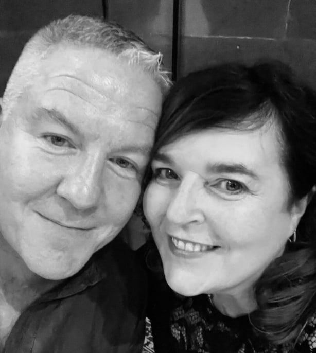 Simon Byrne and his wife - pic - Sinead Hussey - RTE