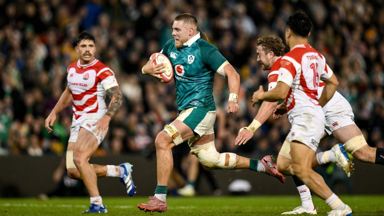 Jansen stars on debut as Ireland beat Japan in Newcastle