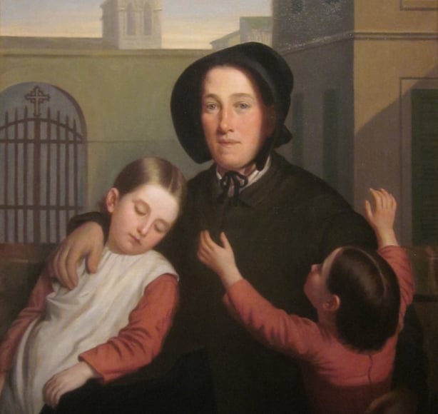 A painting of Margaret Haughery