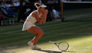 Noskova overcomes second set woe to claim Wimbledon crown