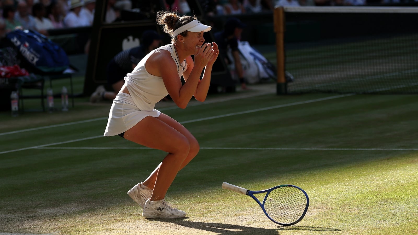 Noskova overcomes second set woe to claim Wimbledon crown