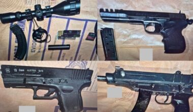 Machine guns, pistols and drugs seized in Laois, Kildare