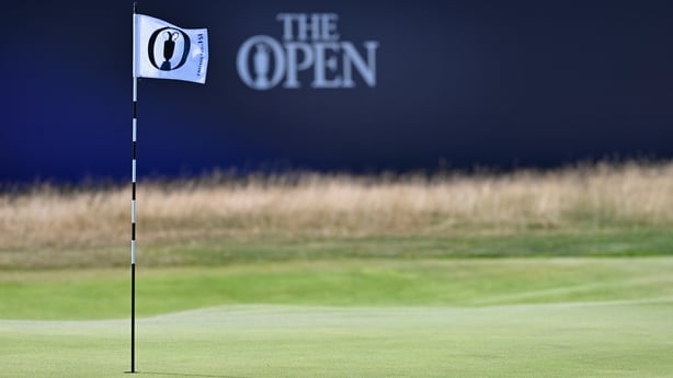 SOUTHPORT, ENGLAND - JULY 12: A general view of the 18th green pin flag prior to The 154th Open Championship at Royal Birkdale on July 12, 2026 in Southport, England. (Photo by Oisin Keniry/R&A/R&A via Getty Images) (Photo by Oisin Keniry/R&A/R&A via Getty Images)
