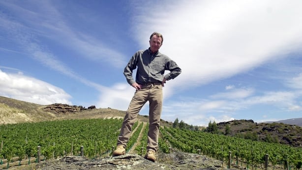 NEW ZEALAND - FEBRUARY 06: Actor and wine grower Sam Neill on his Alex Paddocks property near Alexandra in the Central Otago region of the South Island of New Zealand. (Photo by Ross Land/Getty Images)