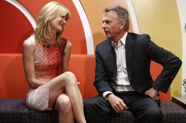 Laura Dern and Sam Neill appear on NBC News' Today show on 2 April, 2013 (Photo by: Peter Kramer/NBC/NBC NewsWire)