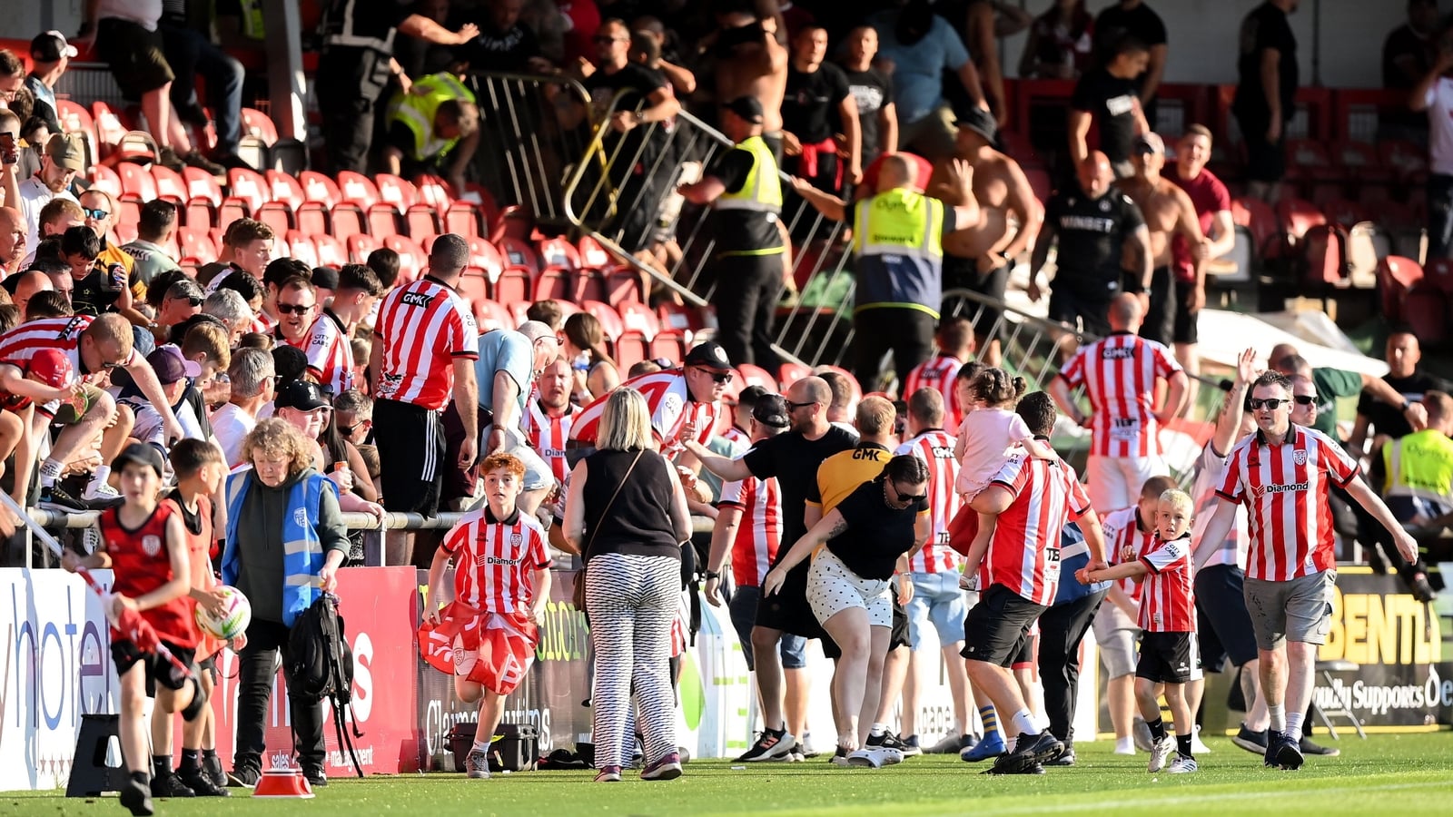 Derry exit Europa League amid crowd trouble from CSKA