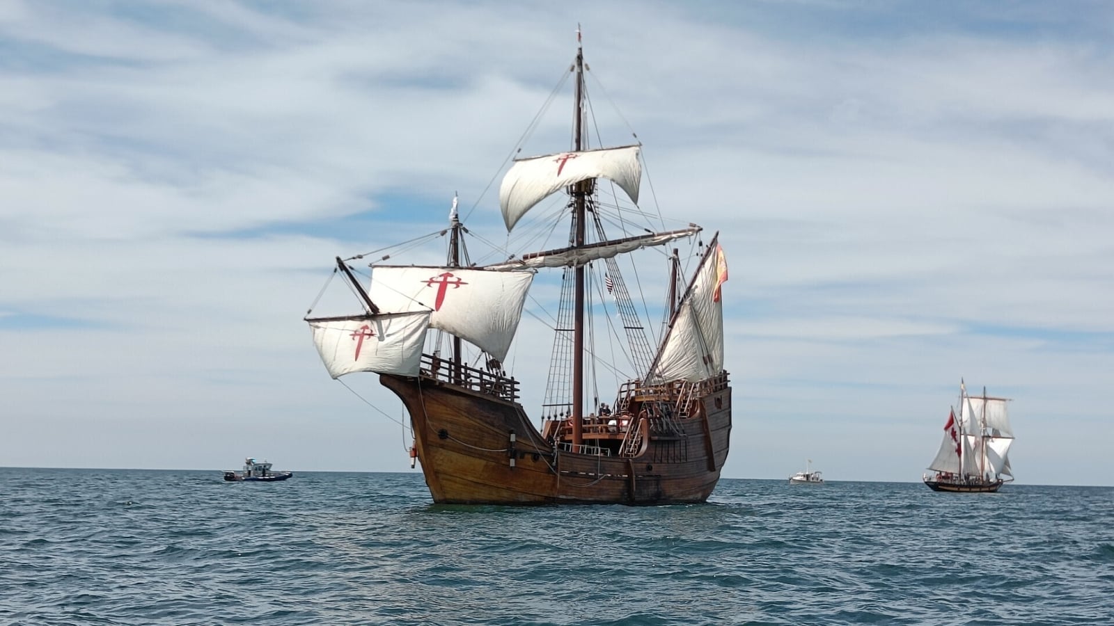 Santa Maria ship replica visits Drogheda for history tour