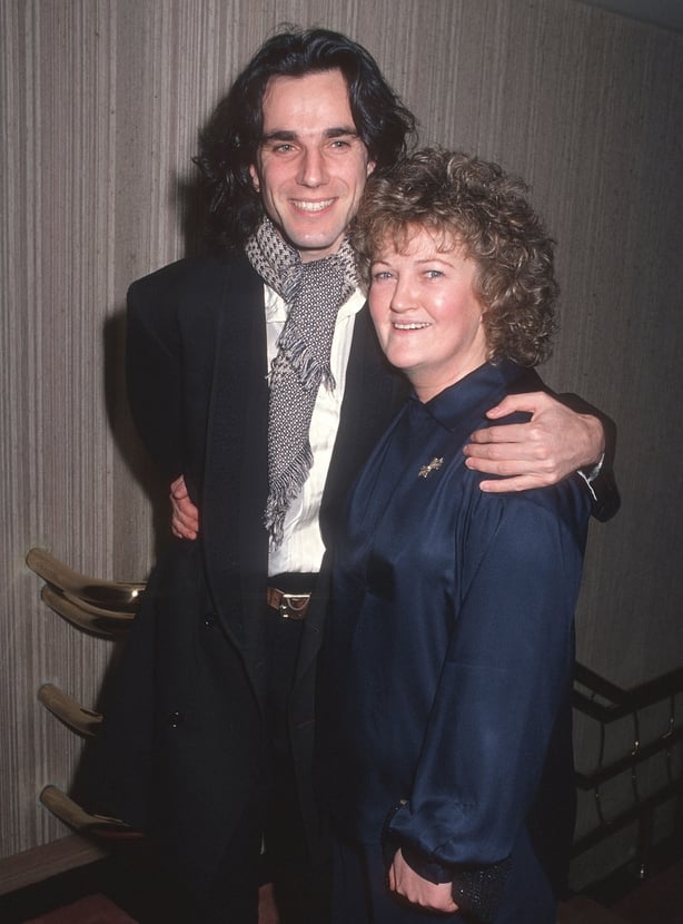 Actor Daniel Day-Lewis and actress Brenda Fricker attend the 15th Annual Los Angeles Film Critics Association Awards on January 16, 1990 at the Bel Age Hotel in West Hollywood, California.