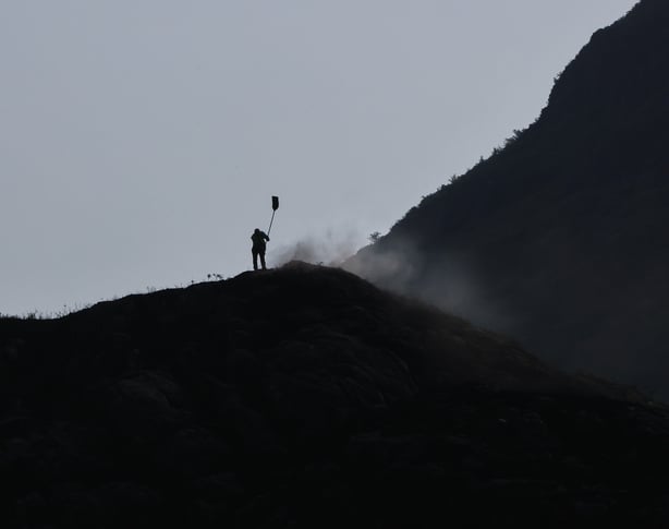 Day 4 Wildfire Killarney National ParkÉamonn Meskell, Divisional Manager NPWS working tirelessly This morning at the 5 Mile Bridge, the site of Tuesday evenings devastating wildlife, it continues to be actively monitored by staff and fire crew of the National Parks and Wildlife Service (NPWS) with f