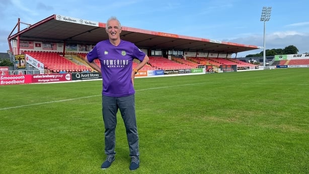George Mullan at the Showgrounds, home of Sligo Rovers