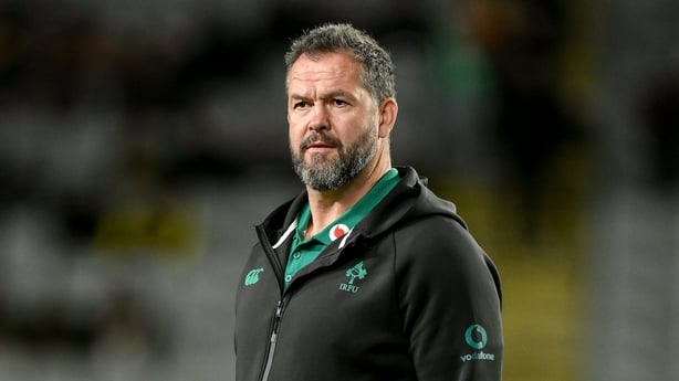 18 July 2026; Ireland head coach Andy Farrell before the 2026 Nations Championship Round 3 match between New Zealand and Ireland at Eden Park in Auckland, New Zealand. Photo by Brendan Moran/Sportsfile