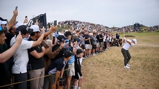 SOUTHPORT, ENGLAND - JULY 18: Rory McIlroy of Northern Ireland plays a shot on the second hole during Day Three of the The 154th Open Championship at Royal Birkdale on July 18, 2026 in Southport, England. (Photo by Stuart Franklin/R&A/R&A via Getty Images