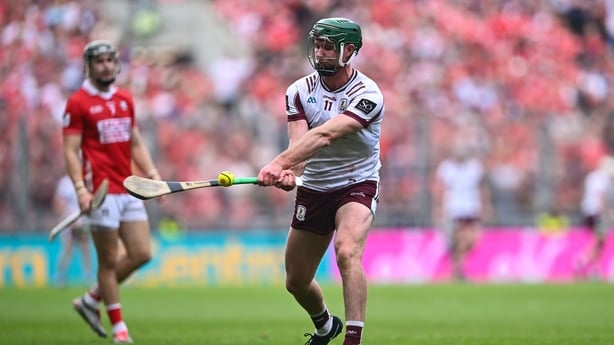 4 July 2026; Cathal Mannion of Galway during the GAA Hurling All-Ireland Senior Championship semi-final match between Cork and Galway at Croke Park in Dublin. Photo by Piaras Ó Mídheach/Sportsfile