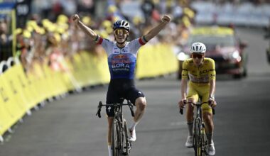 Evenepoel wins stage 15, Vingegaard crashes out