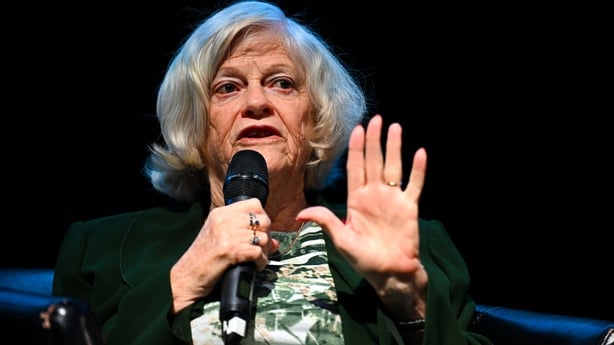 Ann Widdecombe speaks on stage during the South West conference at Westpoint Arena