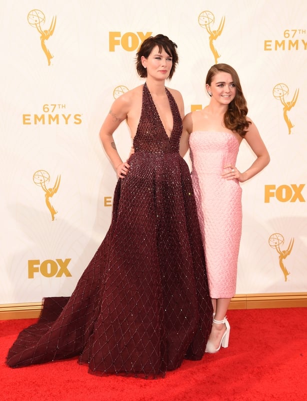 Two actors on red carpet