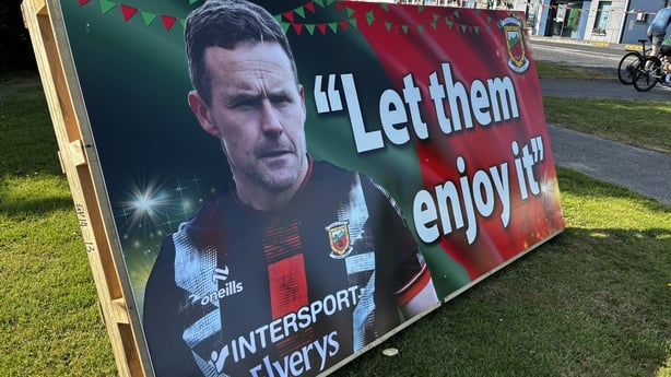 Andry Moran sign in Mayo