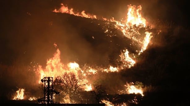 Wildfires that broke out in several parts of the Italian island of Sicily continue overnight, fueled by strong winds, as firefighters, civil protection teams and forestry crews press on with efforts to contain the blazes near Palermo, Sicily, Italy on July 22, 2026