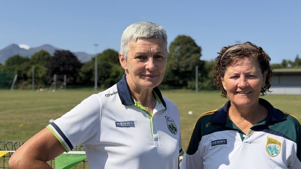 Kerry GAA fans Mary Jo Curran and Nora Hallissey