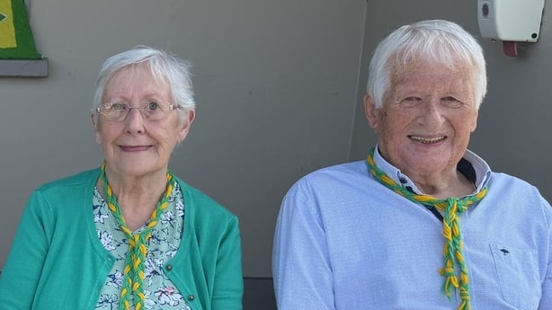Kerry GAA fans Mary Breen and Denis Galvin