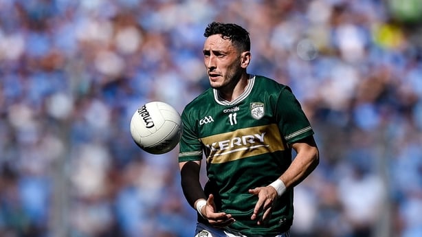 12 July 2026; Paudie Clifford of Kerry during the GAA Football All-Ireland Senior Championship semi-final match between Dublin and Kerry at Croke Park in Dublin. Photo by Stephen McCarthy/Sportsfile