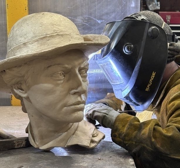 Work under way on the Spirit of the Kerry Women sculpture