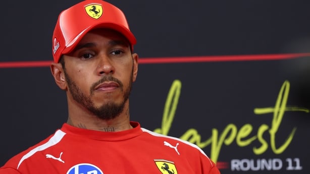 HUNGARORING, MOGYOROD, HUNGARY - 2026/07/25: Lewis Hamilton of Scuderia Ferrari HP during press conference at the end of qualifying for the F1 Grand Prix of Hungary. (Photo by Marco Canoniero/LightRocket via Getty Images)