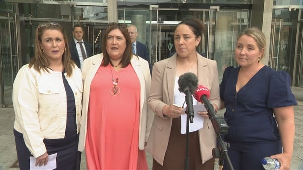 Survivors of John and Martin Owens outside court