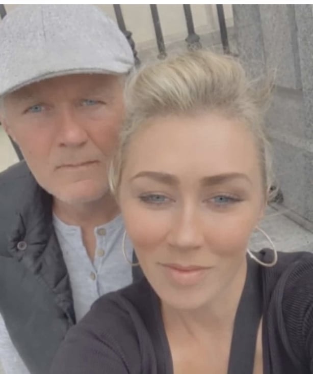 Caroline Foley and her father Michael 