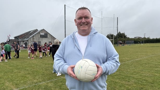 Noel O'Halloran holding a ball