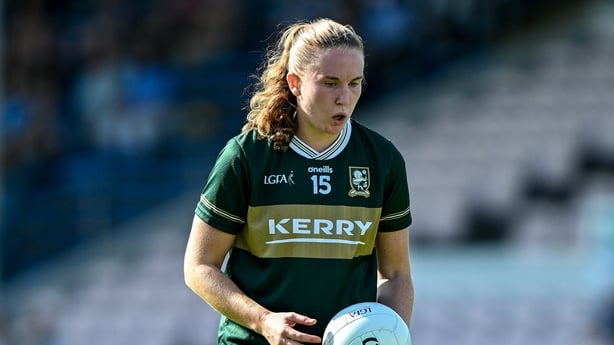 18 July 2026; Síofra O'Shea of Kerry during the LGFA TG4 All-Ireland Senior Championship semi-final match between Dublin and Kerry at FBD Semple Stadium in Thurles, Tipperary. Photo by Sam Barnes/Sportsfile