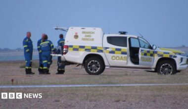 Woman and girl die after getting into difficulty at Essex beach, with three others in hospital