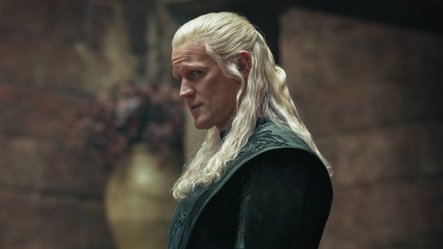 Matthew Needham and Tom Glynn-Carney in House of the Dragon season 3