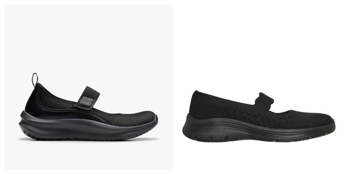 The Clarks sandals resemble a £59 pair of Skechers