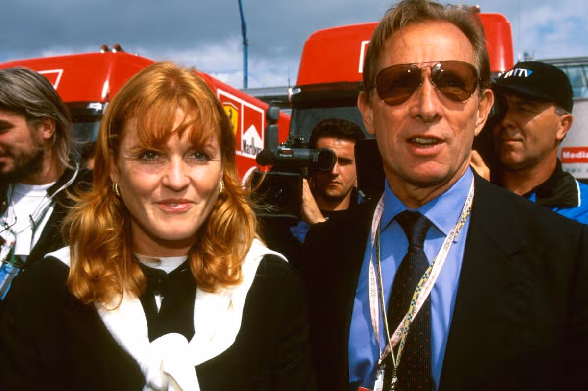 Sarah Ferguson with motorsport tycoon, Paddy McNally