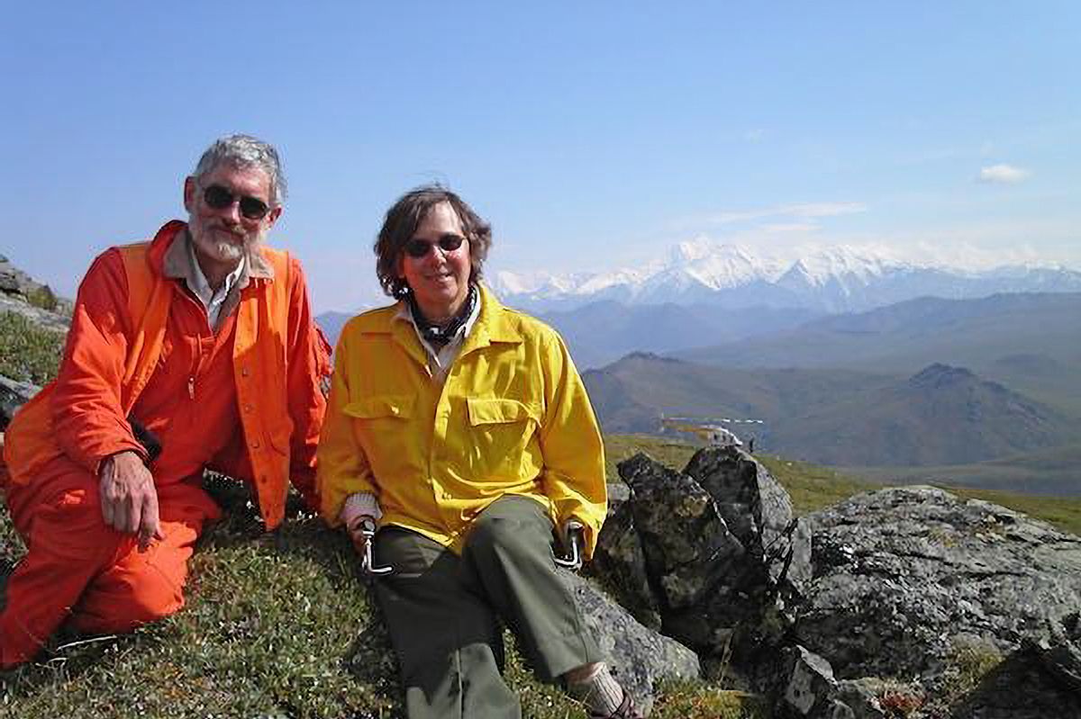 Pictured: Cynthia and her husband, Charlie, doing geological fieldwork in the Alaska Range