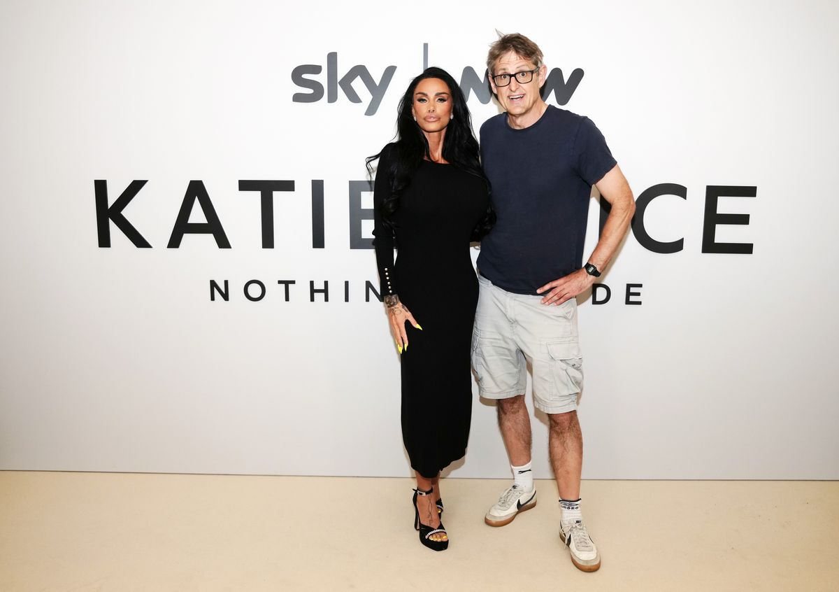 Katie Price and Louis Theroux at a special screening for her Sky documentary Katie Price: Nothing to Hide