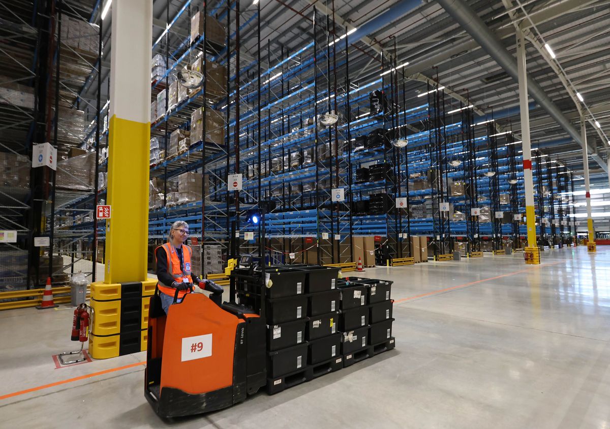 The Amazon Fulfilment Centre in Baldonnell, Dublin