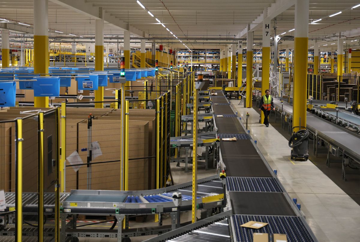 The Amazon Fulfilment Centre in Baldonnell, Dublin