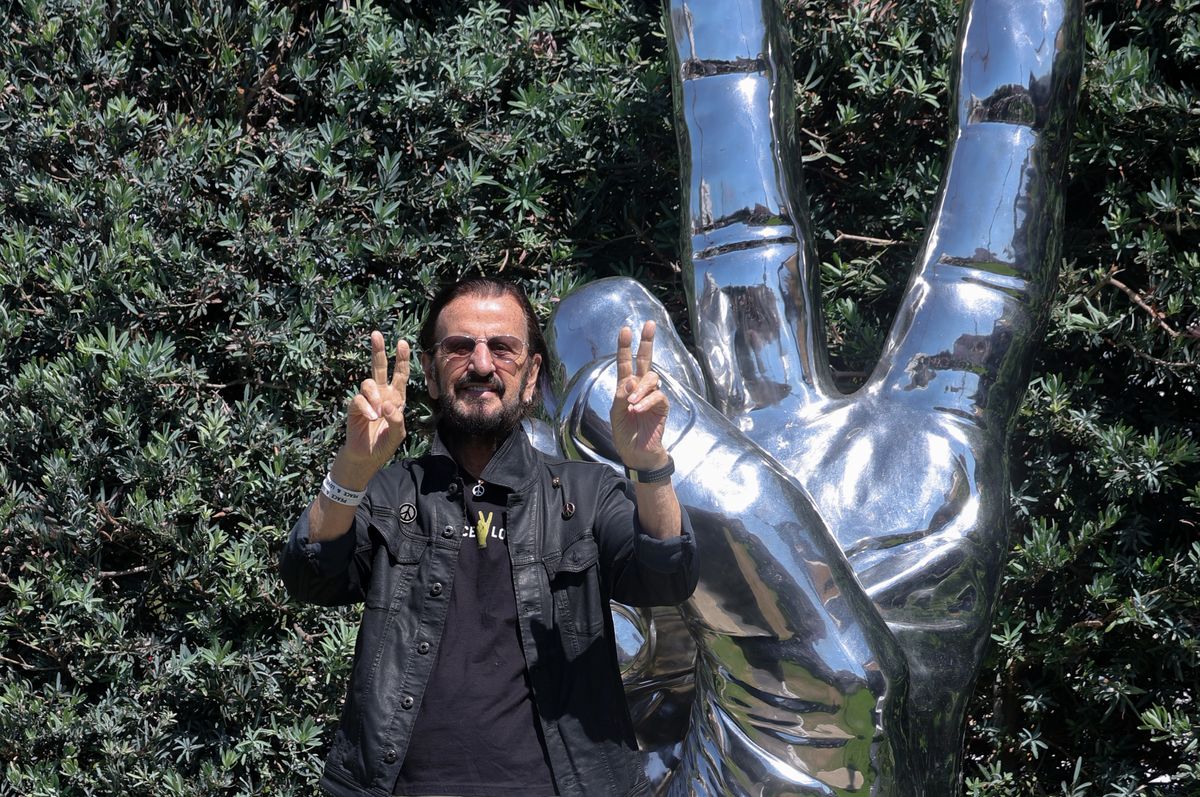 Ringo Starr was presented with the award ahead of his birthday party in LA
