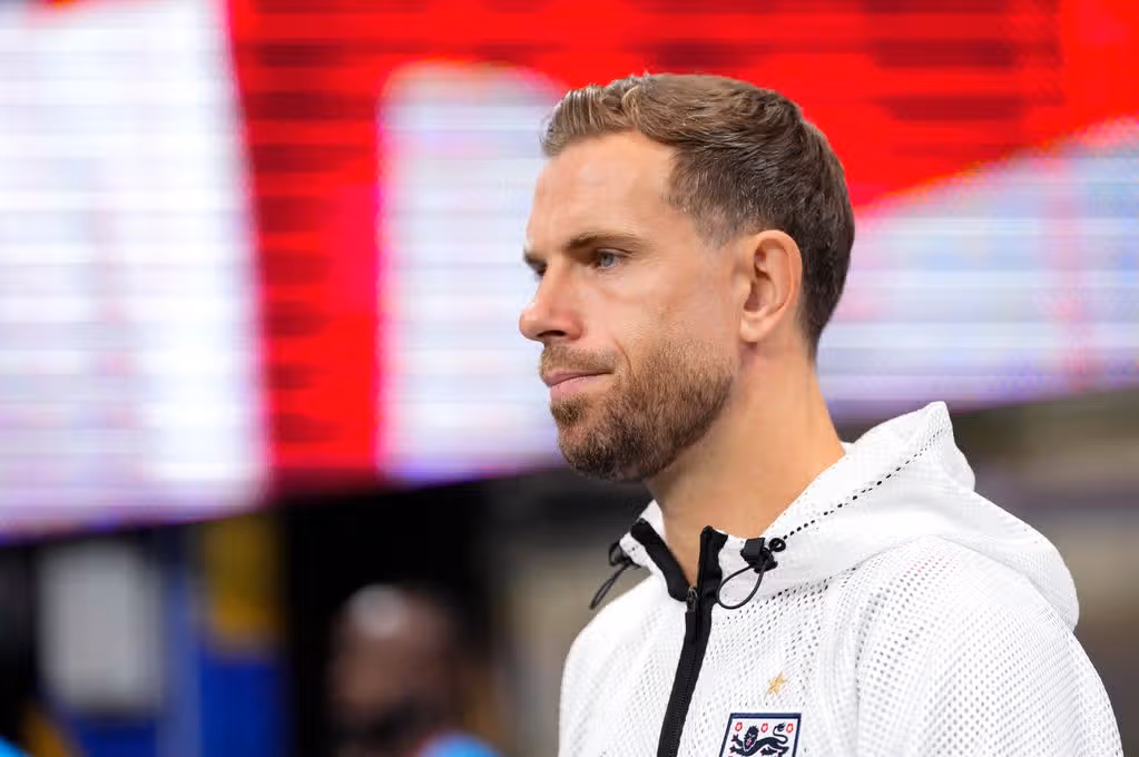 Jordan Henderson of England looks on during the FIFA World Cup 2026 Round Of 32 match between England and Congo DR