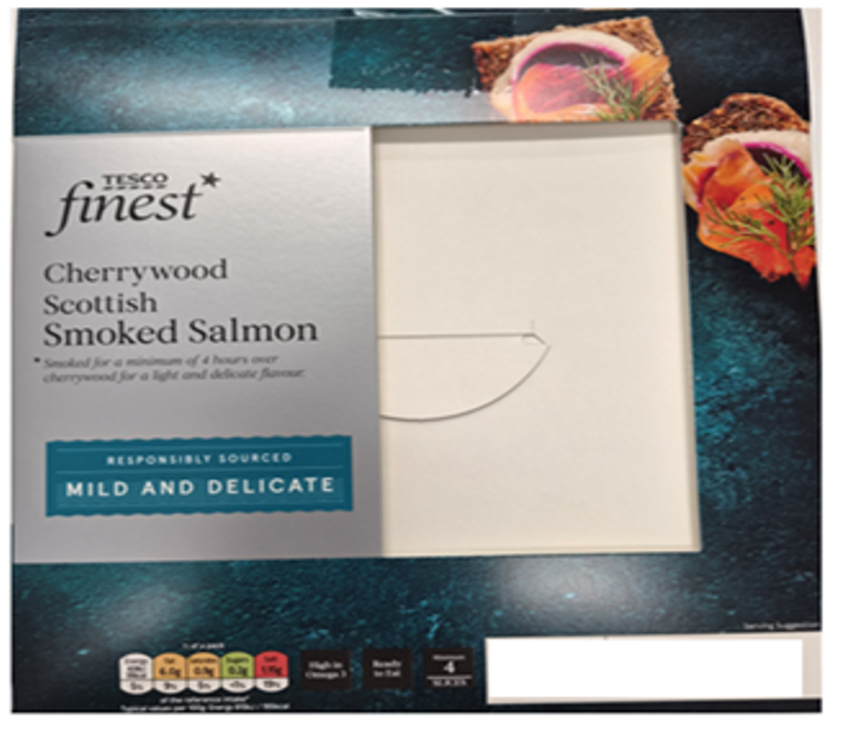 Recall of Tesco Finest Scottish Cherrywood Smoked Salmon due to the presence of Listeria monocytogenes.