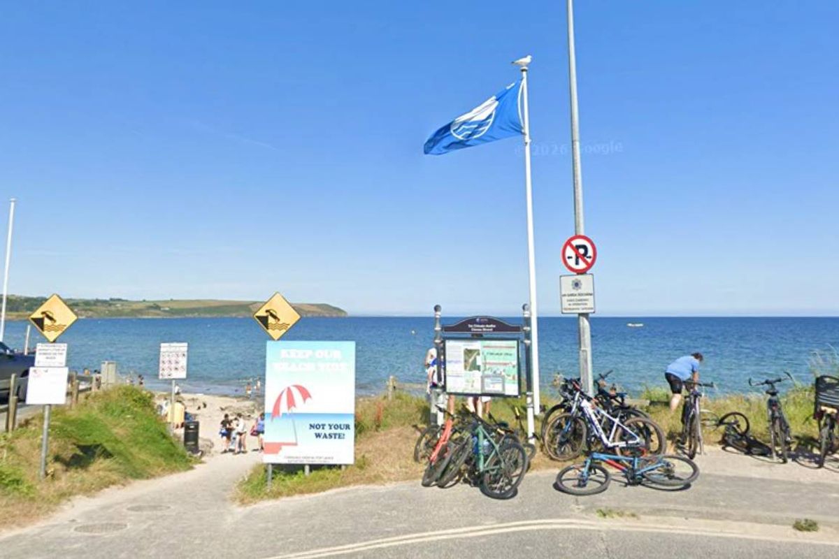 The beach is a popular spot in sunny weather