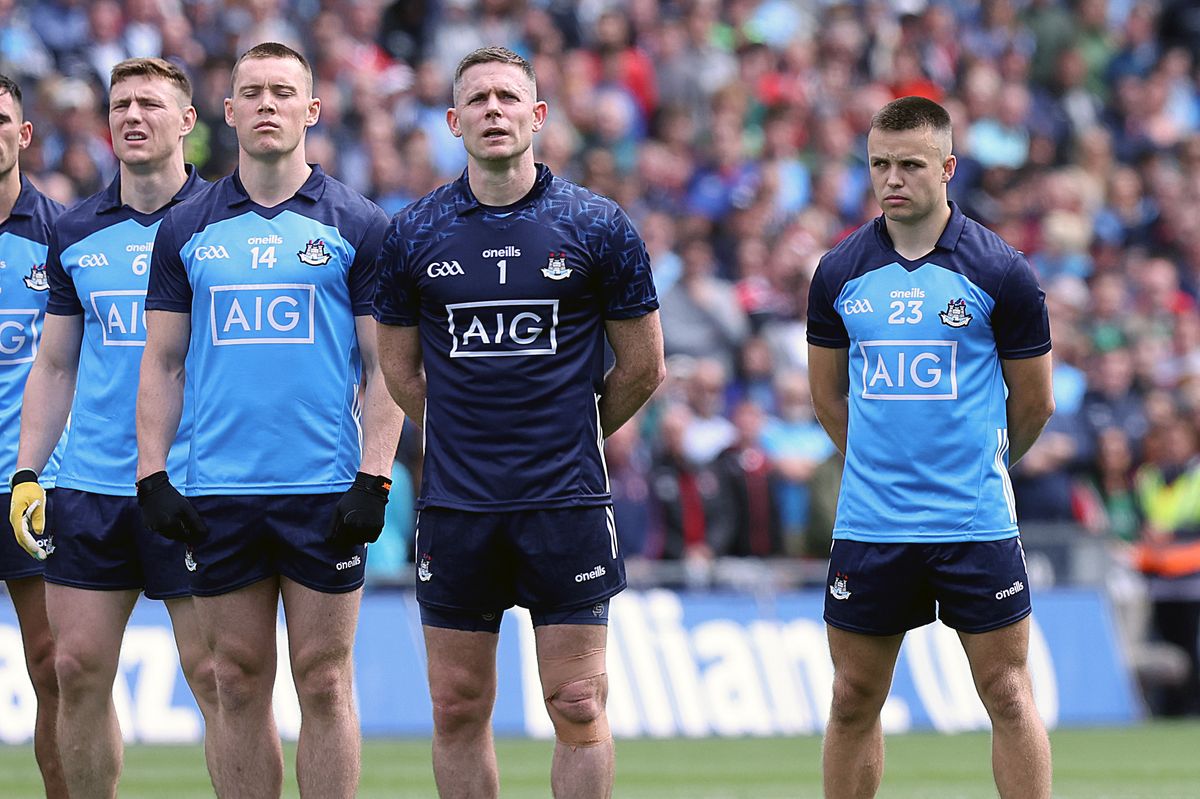 Dublin's John Small, Con O’Callaghan, Stephen Cluxton and Eoin Murchan in 2023