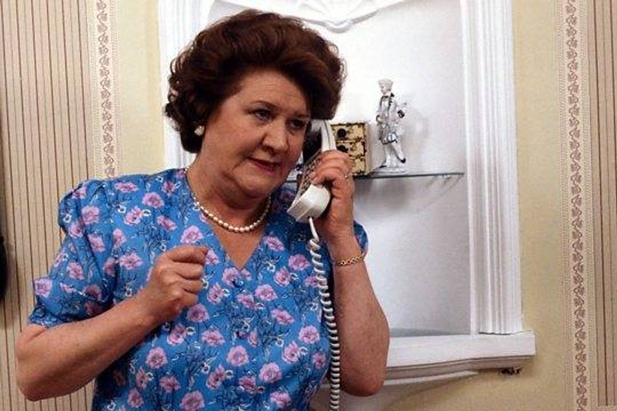 Patricia Routledge as Hyacinth Bucket in Keeping Up Appearances