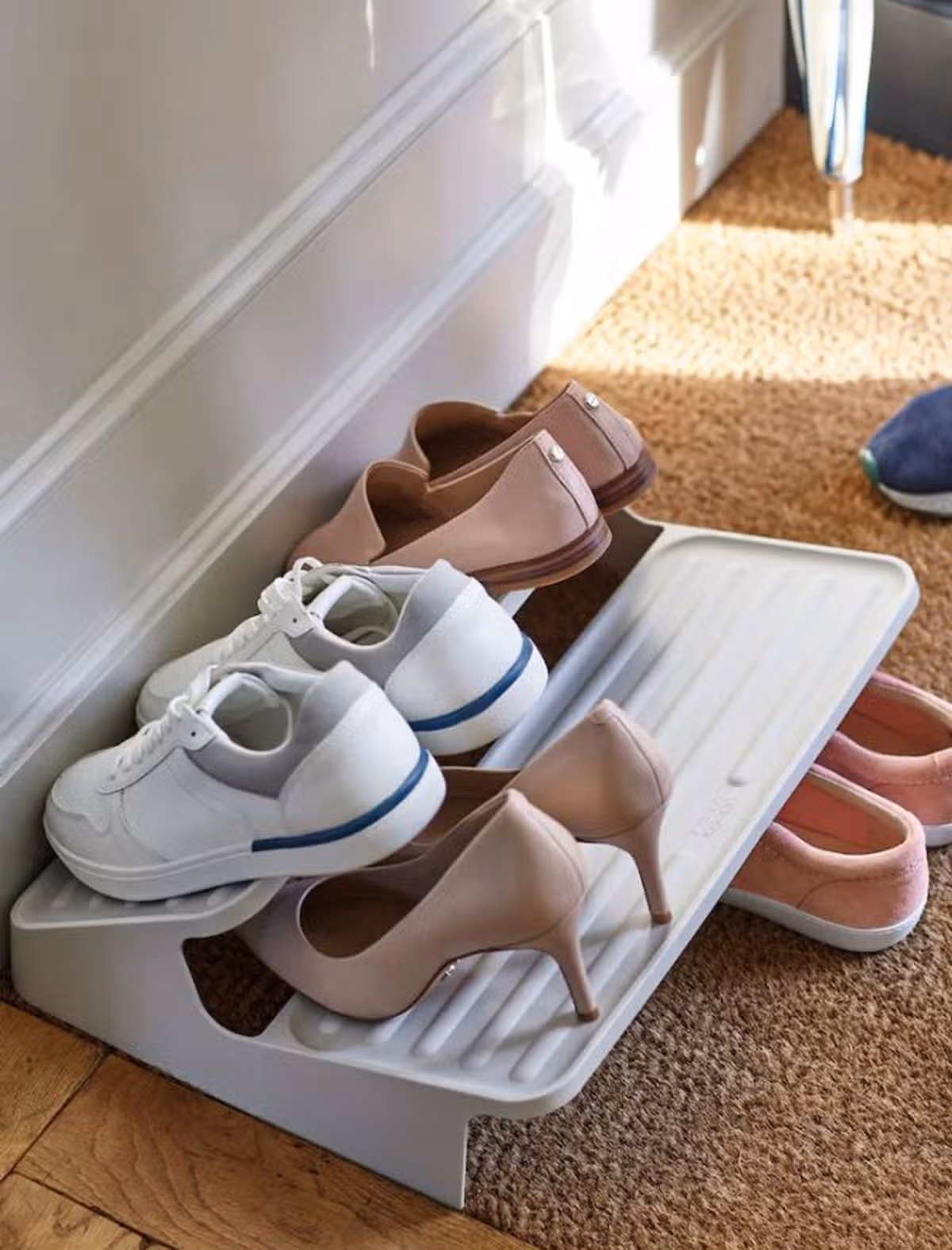 The shoe rack is popular with reviewers