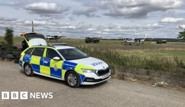 Young woman dies in skydiving incident near airfield - BBC