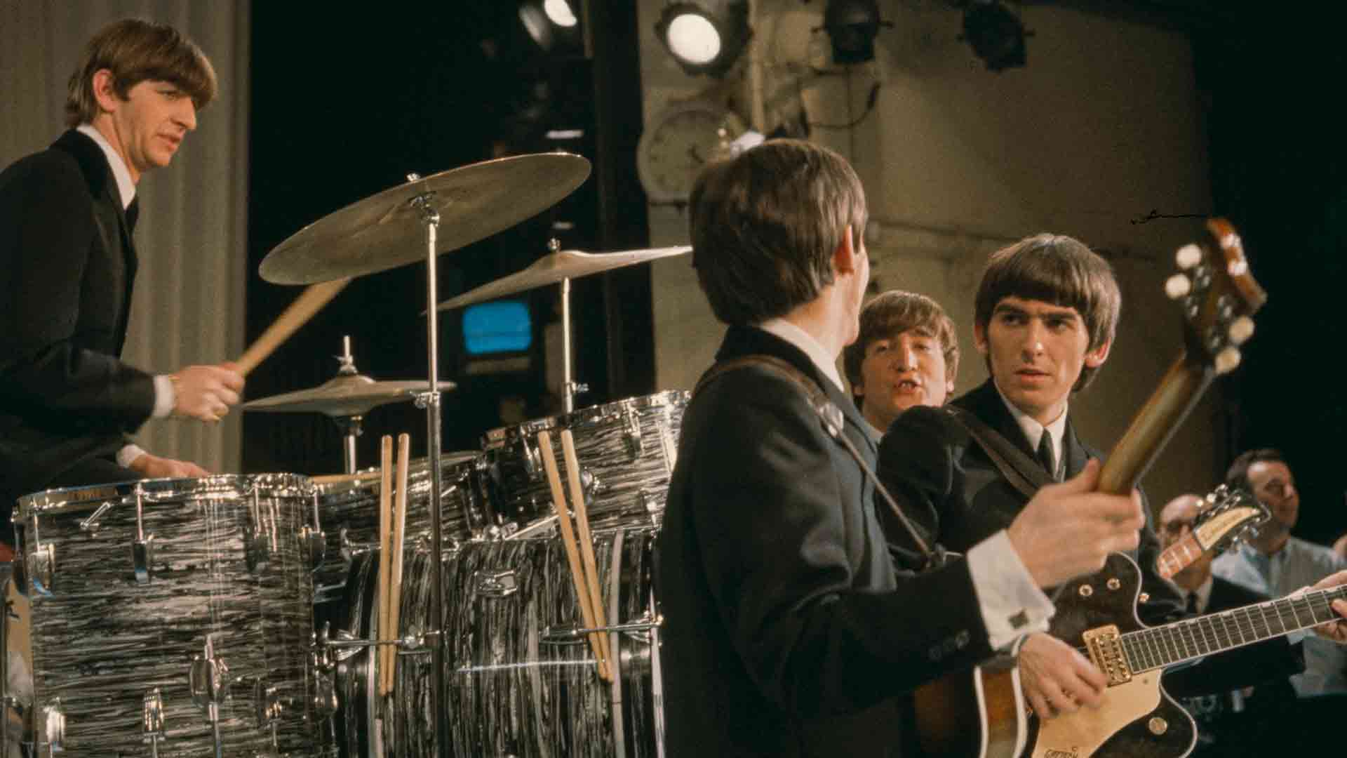 The Beatles on the Ed Sullivan Show, New York by Bernard Gotfryd © Shutterstock