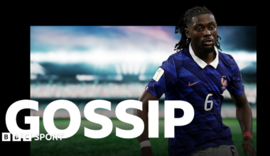 John Stones and the BBC Sport Gossip logo
