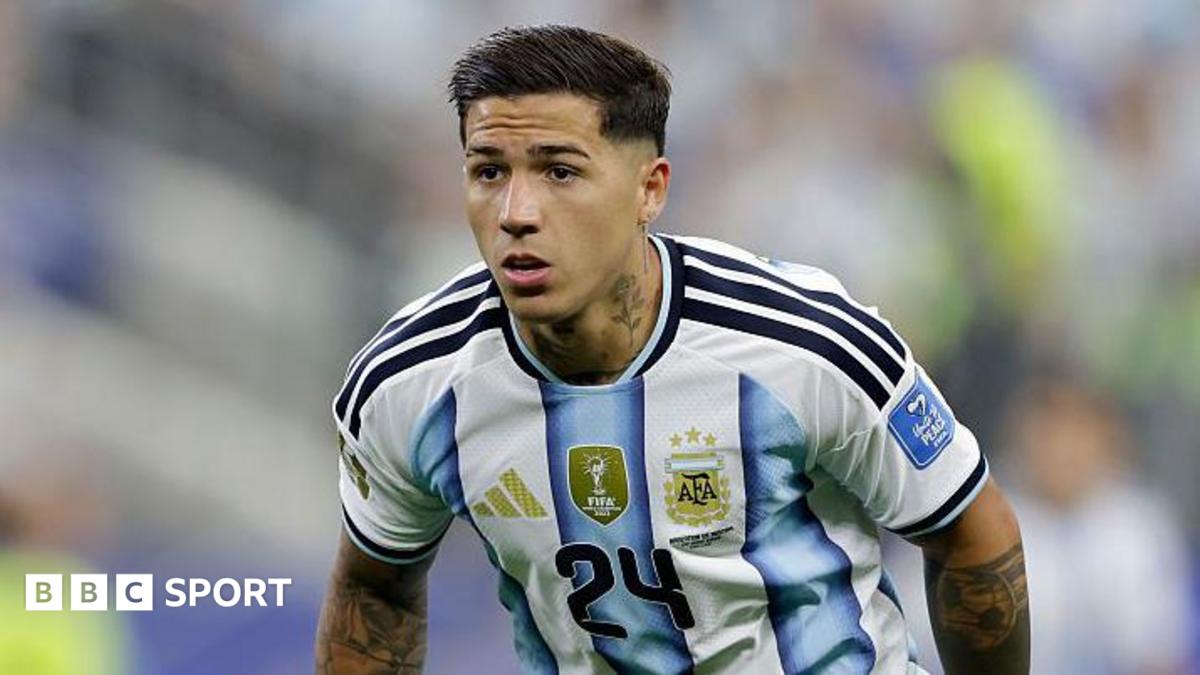 Enzo Fernandez of Argentina during the World Cup match against Austria in June 2026